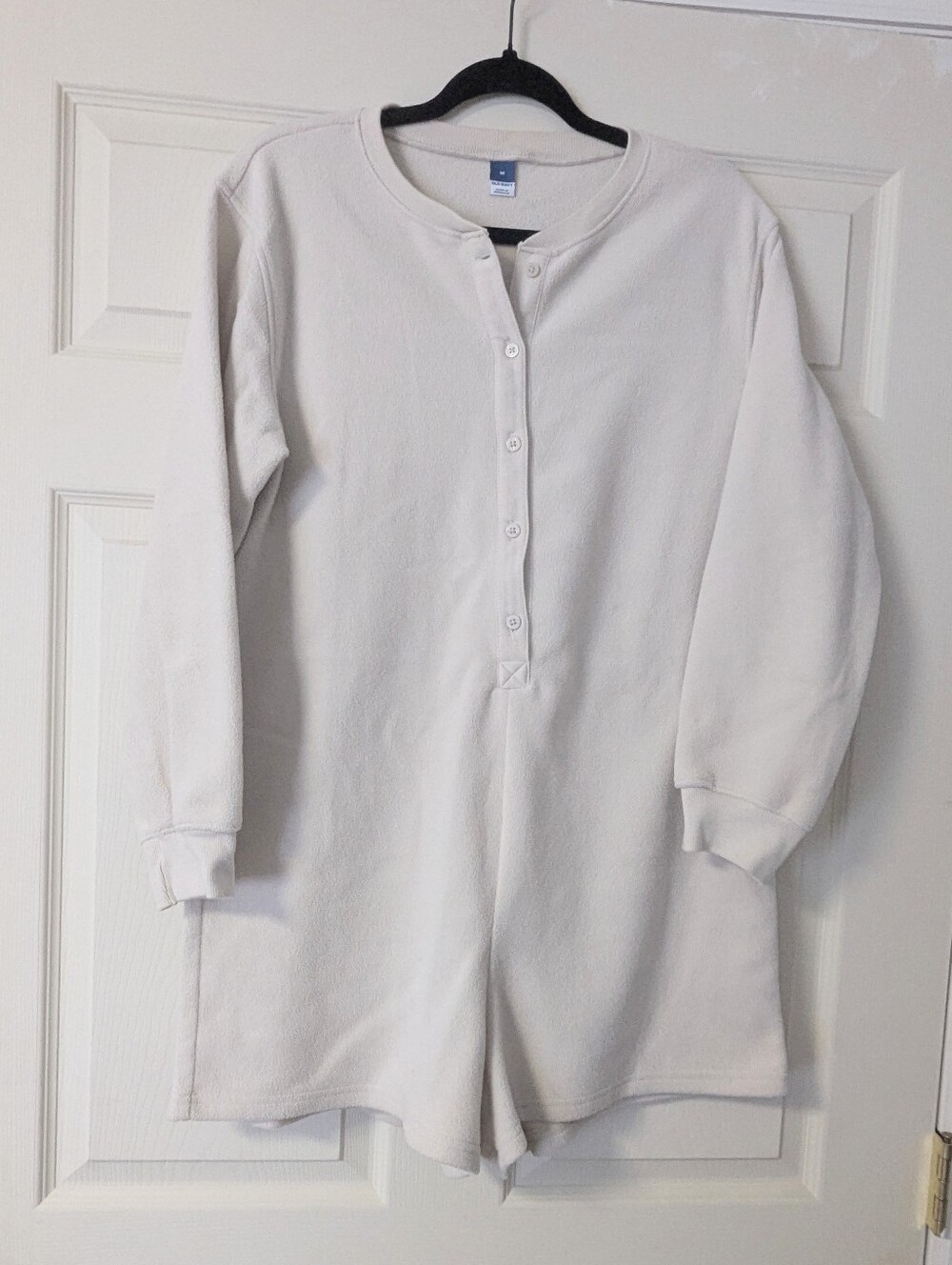 Teddy Romper Henley Jumpsuit Playsuit Fall Cozy Onesie Overall Fleece Soft Warm